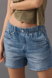 rag & bone Miramar Terry Denim-Knit Walking Shorts