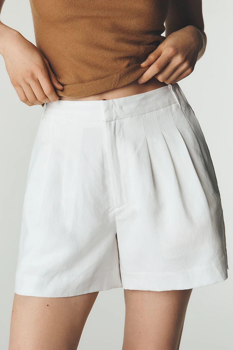 rag & bone Chappell Tailored Linen Shorts