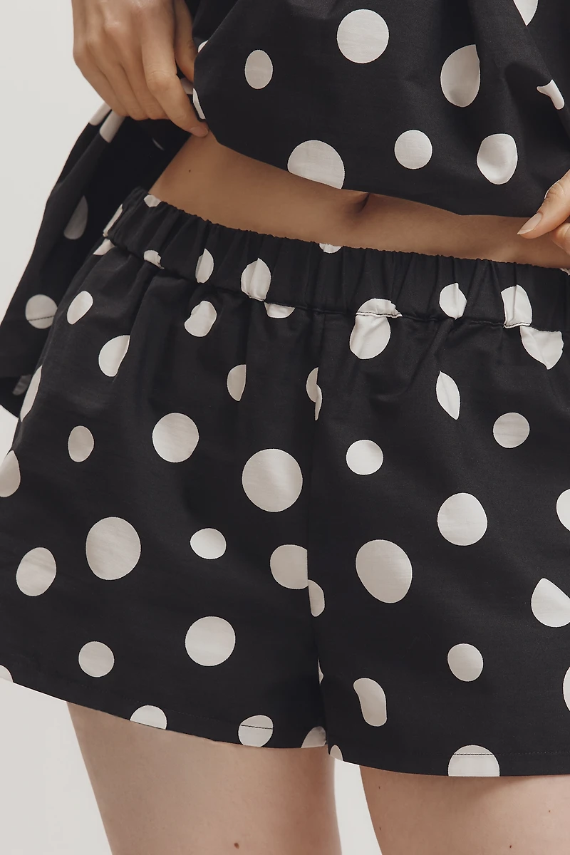 Maeve Poplin High-Rise Pull-On Shorts