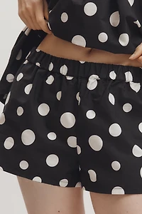 Maeve Poplin High-Rise Pull-On Shorts