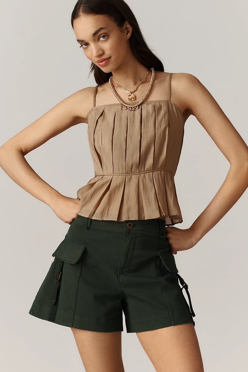 By Anthropologie Utility Buckle Shorts