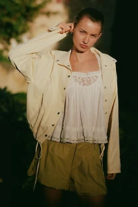 By Anthropologie Bubble-Hem Utility Shorts