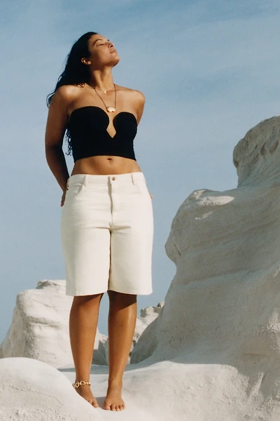 Pilcro Classic Bermuda Denim Shorts