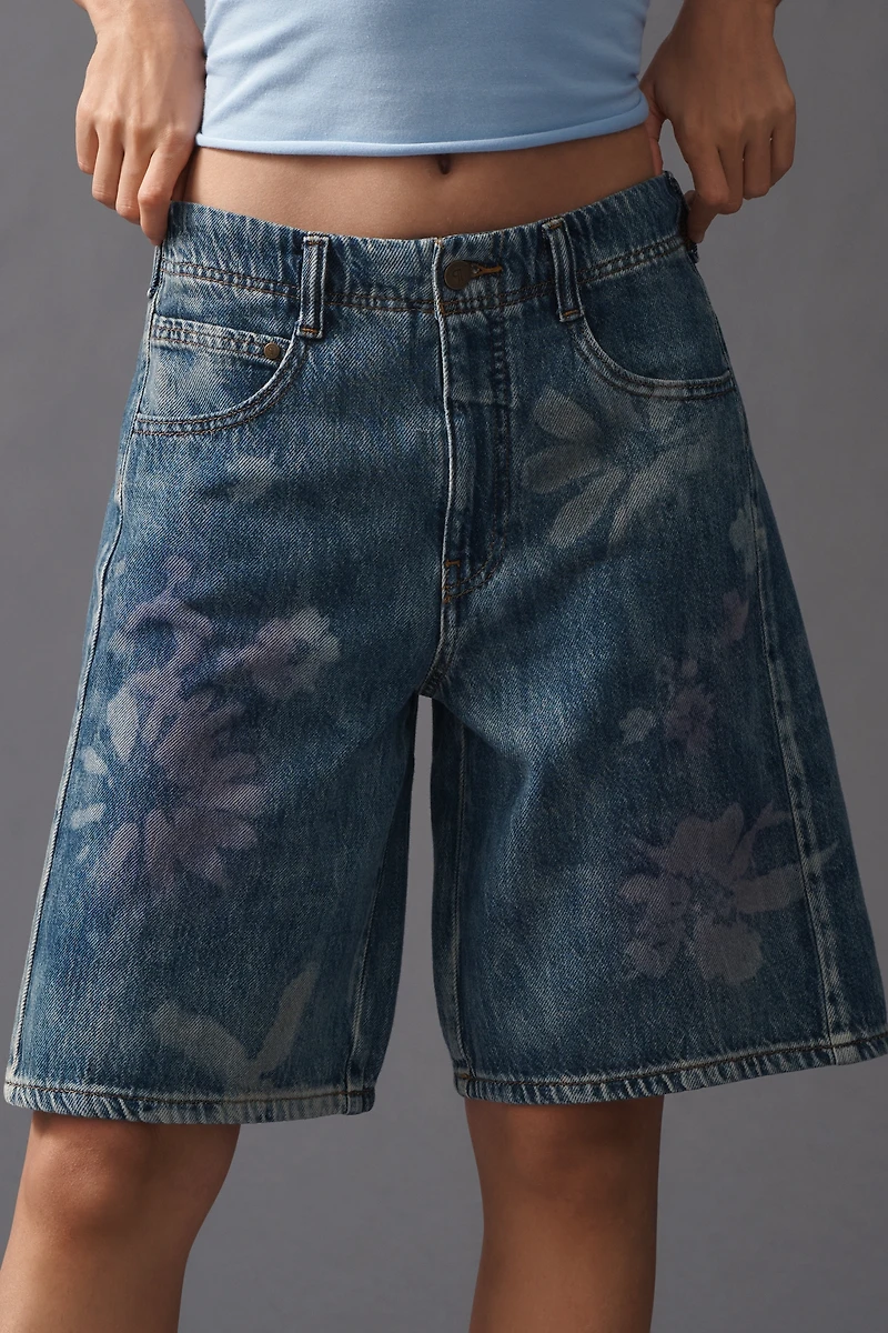 The Adi Mid-Rise Relaxed Bermuda Shorts by Pilcro
