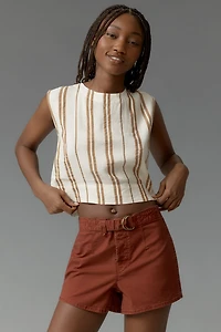 Pilcro Belted Camp Shorts