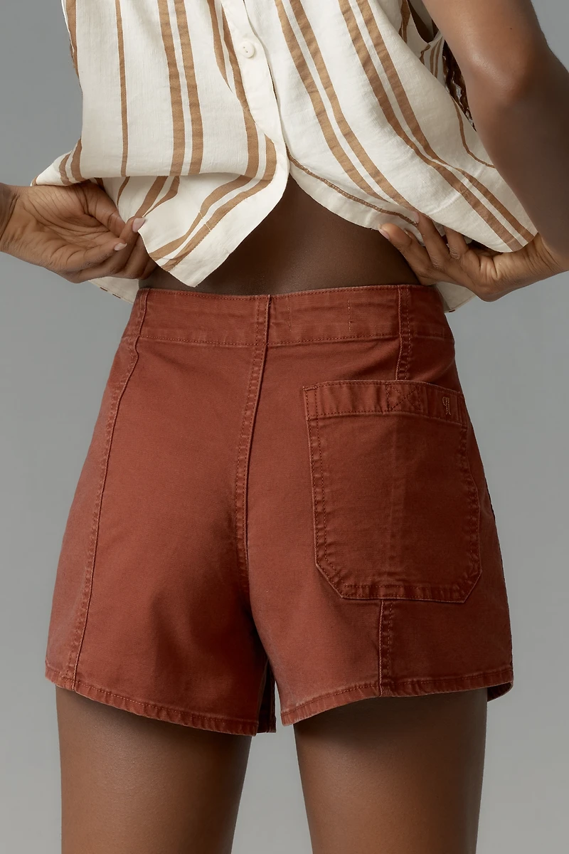 Pilcro Belted Camp Shorts