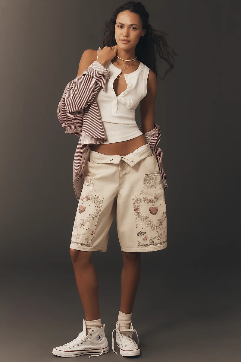 Pilcro Classic Bermuda Love Long Shorts