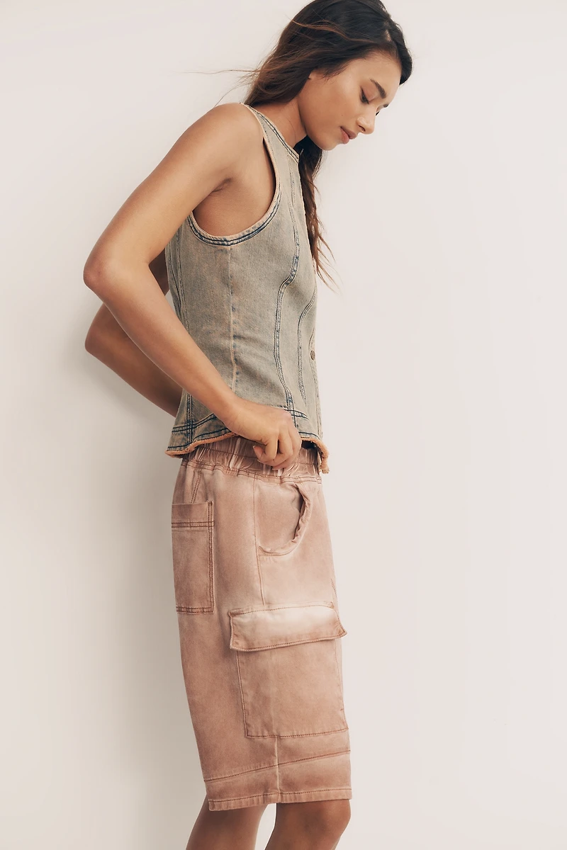 Pilcro Knit Project Heatwave Harem Shorts