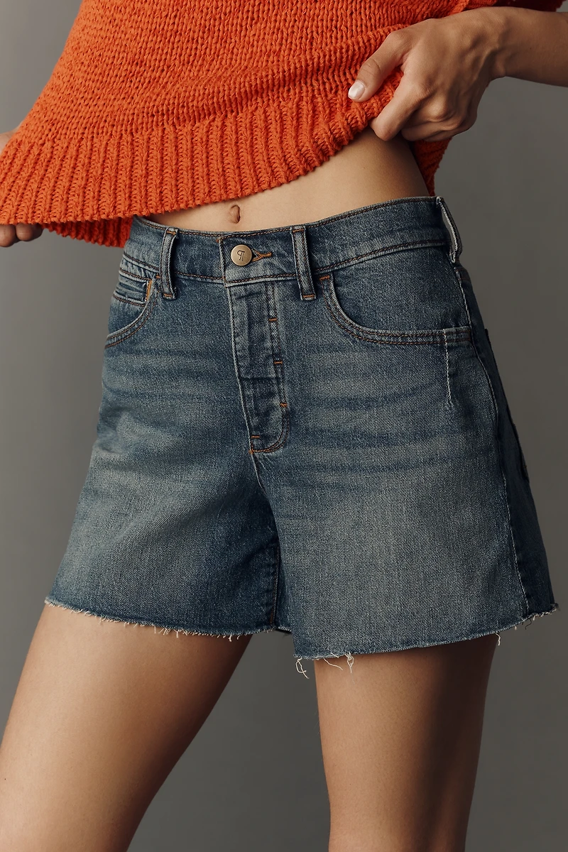 Devon Long Denim Shorts by Pilcro