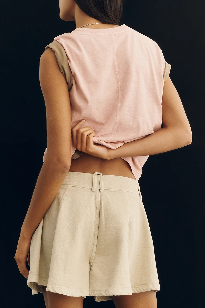 Pilcro Regenerative Cotton Skirty Shorts