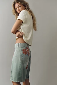 Pilcro Adi Mid-Rise Relaxed Denim Shorts