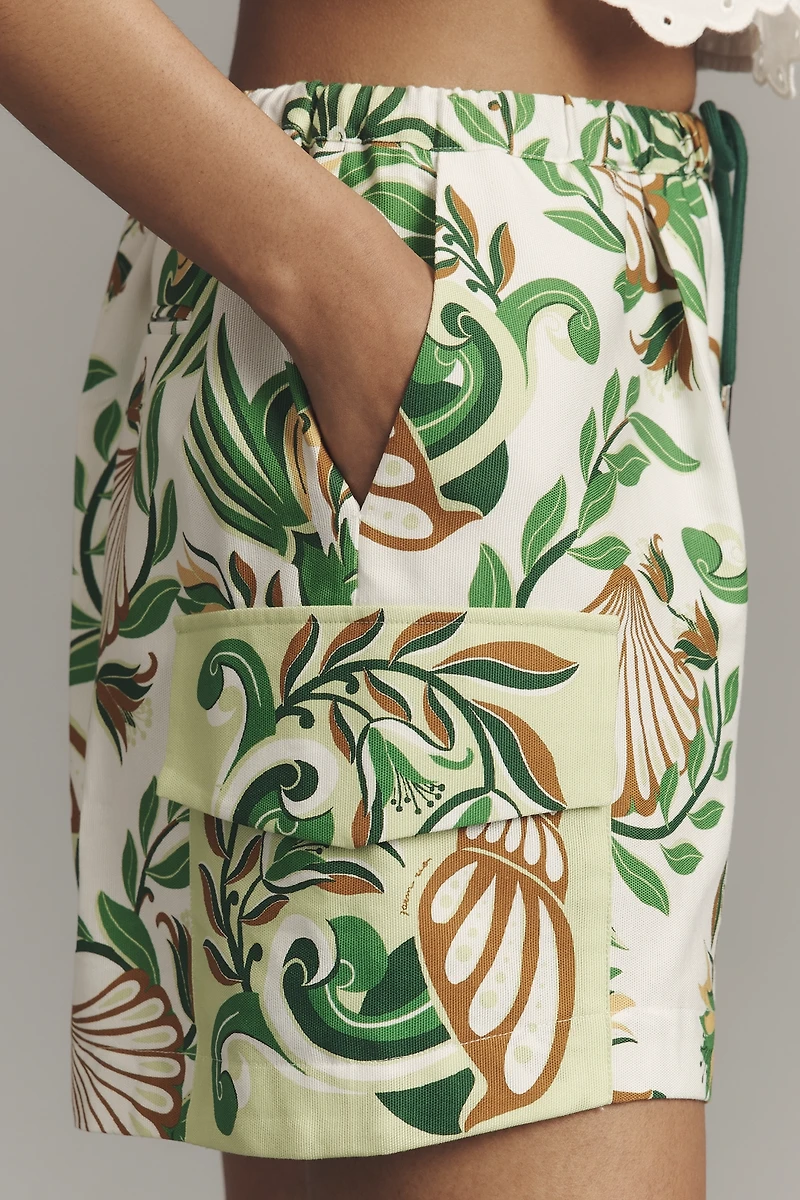 Farm Rio Tie-Front Cargo Shorts