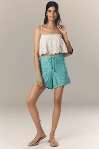 Farm Rio Crochet Tie Shorts