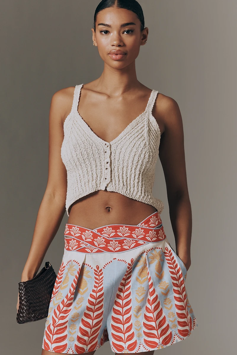 Farm Rio Braided Waist Shorts