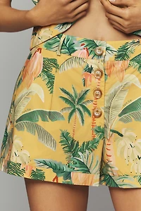 Farm Rio Palm Cotton Shorts