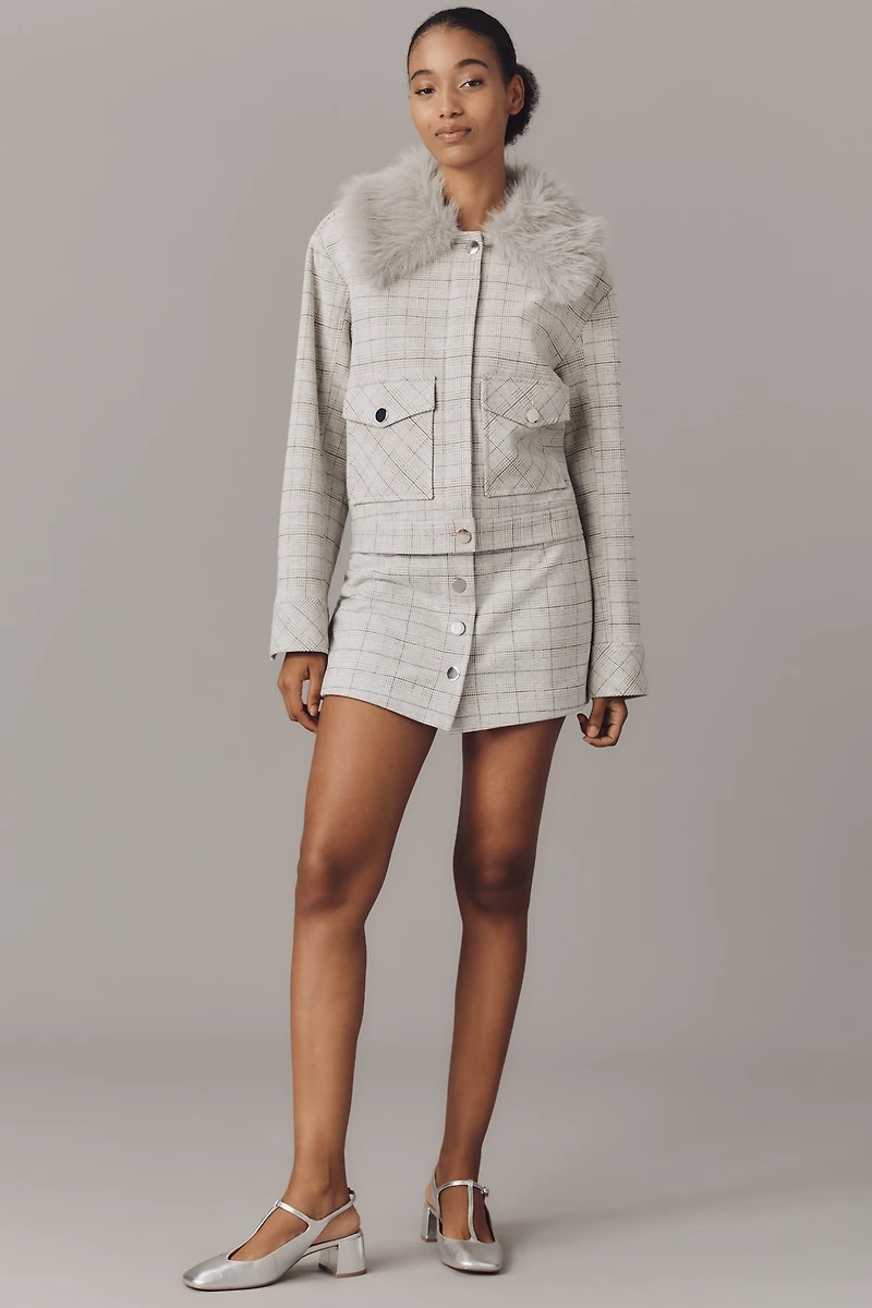 Maeve Cozy Plaid Skort