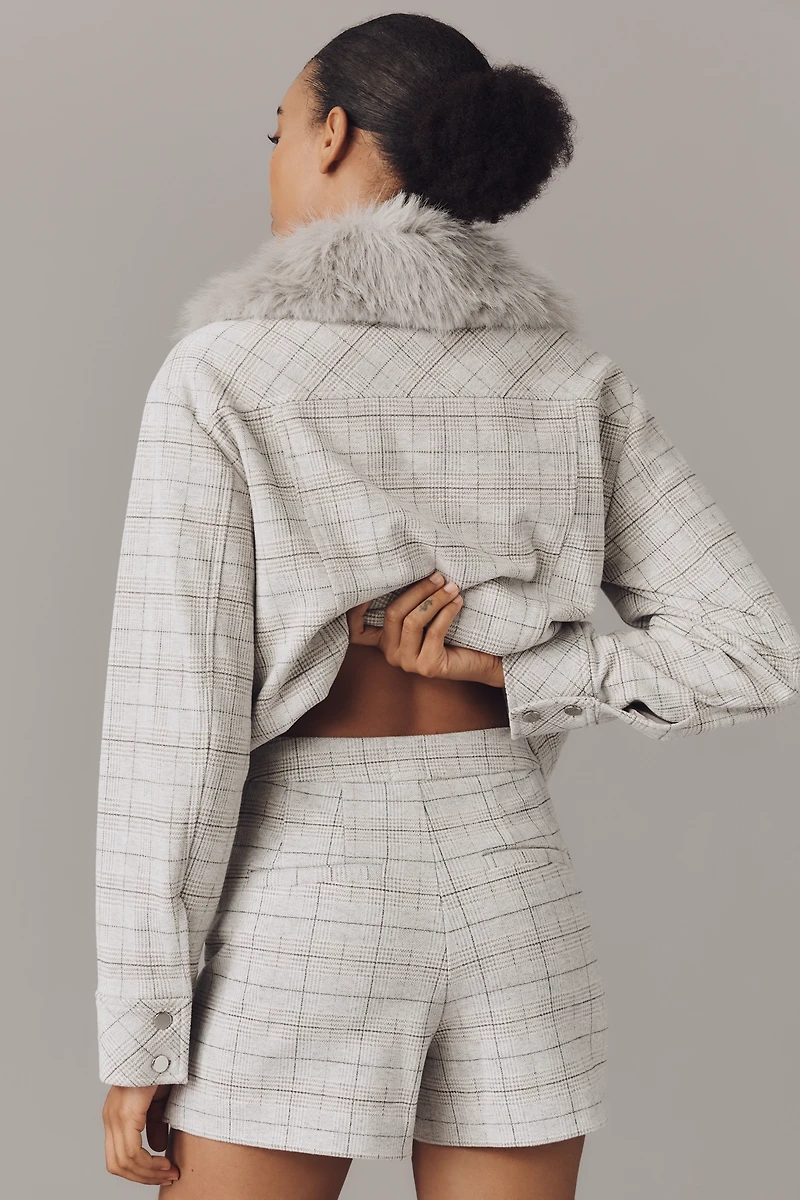 Maeve Cozy Plaid Skort