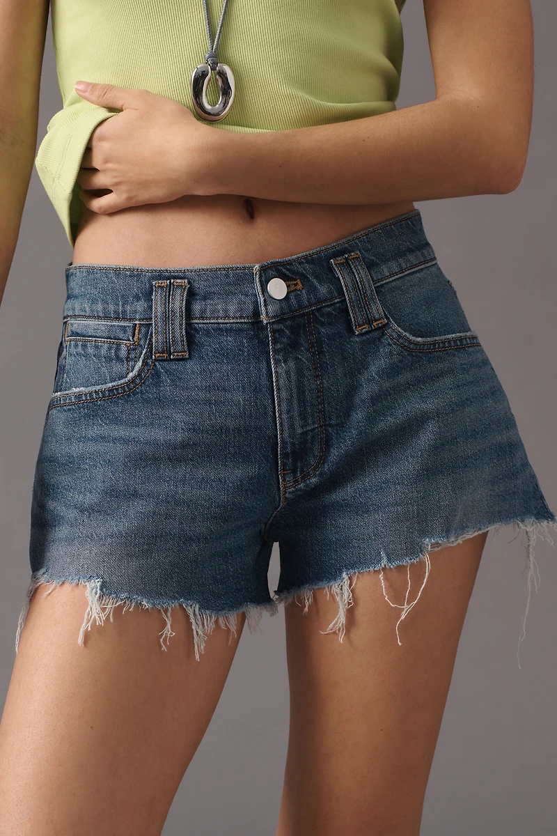 Pilcro Shrunken Raw-Hem Shorts