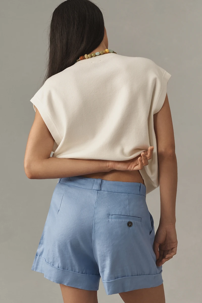 The Avery Pleated Trouser Shorts by Maeve: Short Edition