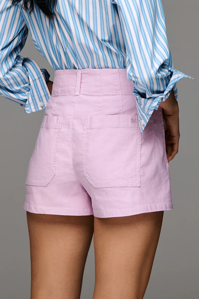 The Colette Contrast-Stitch Shorts by Maeve