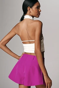 Maeve Sculpted Satin Shorts