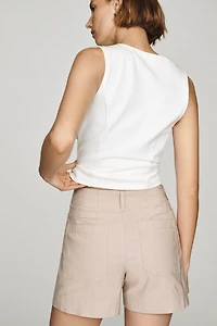 Maeve Colette High-Rise Longline Shorts