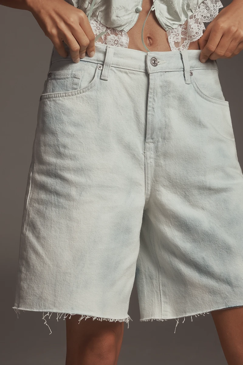 7 For All Mankind Lola Bermuda Denim Shorts