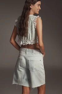 7 For All Mankind Lola Bermuda Denim Shorts