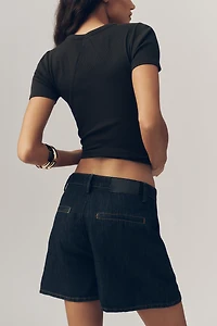 7 For All Mankind Linen-Blend Shorts