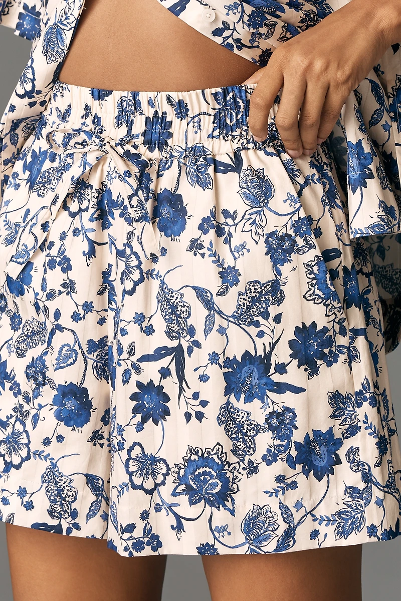 Derek Lam 10 Crosby Belen Printed Shorts