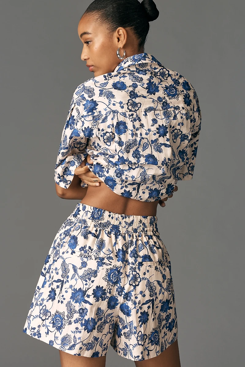 Derek Lam 10 Crosby Belen Printed Shorts