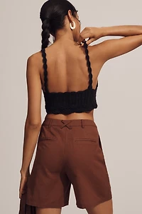 The Wolf Gang Sueño Tailored Cotton Linen Shorts