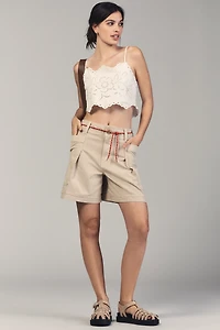 Pilcro High-Rise Utility Baggy Shorts
