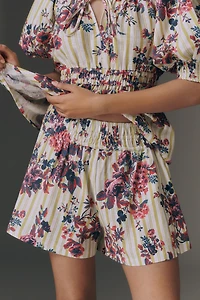 Somerset Printed Linen Cotton Shorts