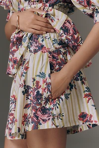 Somerset Printed Linen Cotton Shorts