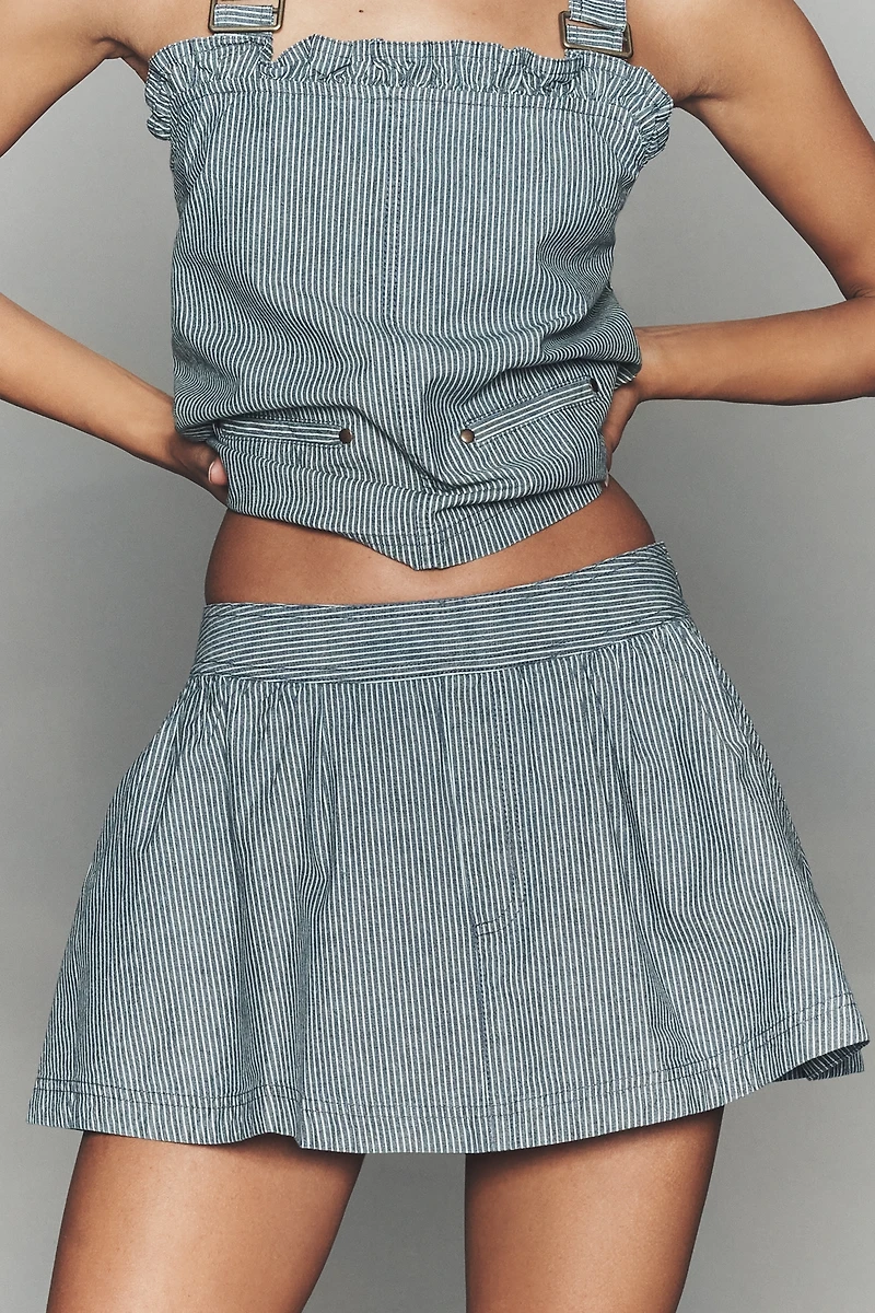 By Anthropologie Cotton Flouncy Skort