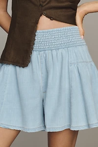Pilcro Reese Smocked Pull-On Shorts