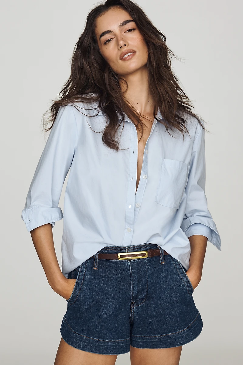 Pilcro Hanna High-Rise Denim Shorts