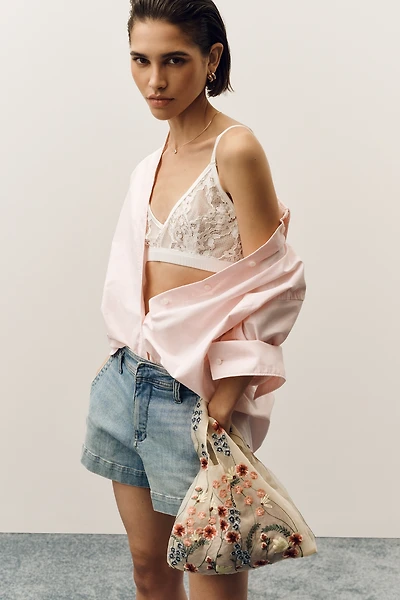 Pilcro Hannah High-Rise Denim Shorts