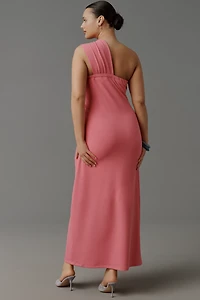 Porridge Antonia Twist-Front Ribbed Maxi Dress