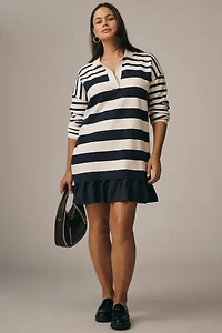 Maeve Twofer Polo Mini Sweater Dress