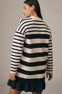 Maeve Twofer Polo Mini Sweater Dress