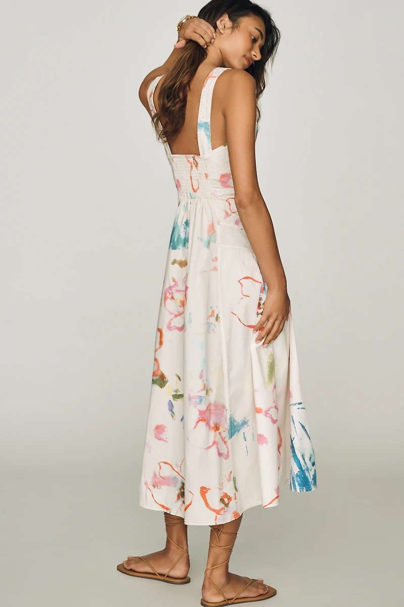 Pilcro Drop Waist Midi Dress