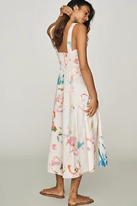 Pilcro Drop Waist Midi Dress