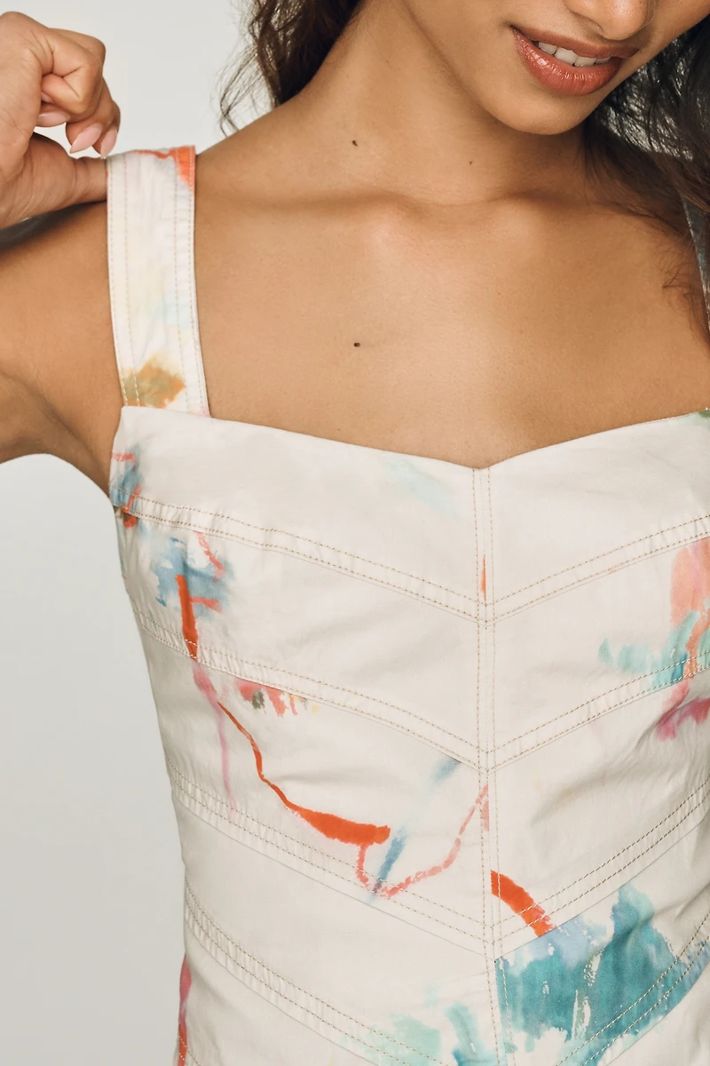 Pilcro Drop Waist Midi Dress