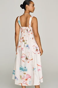 Pilcro Drop Waist Midi Dress
