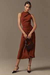 Bishop + Young Sleeveless Cowl-Neck Midi Dress