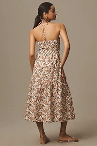 Bishop + Young Aeries Sleeveless Halter Midi Dress