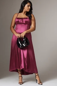 By Anthropologie Sleeveless Drop-Waist Midi Dress