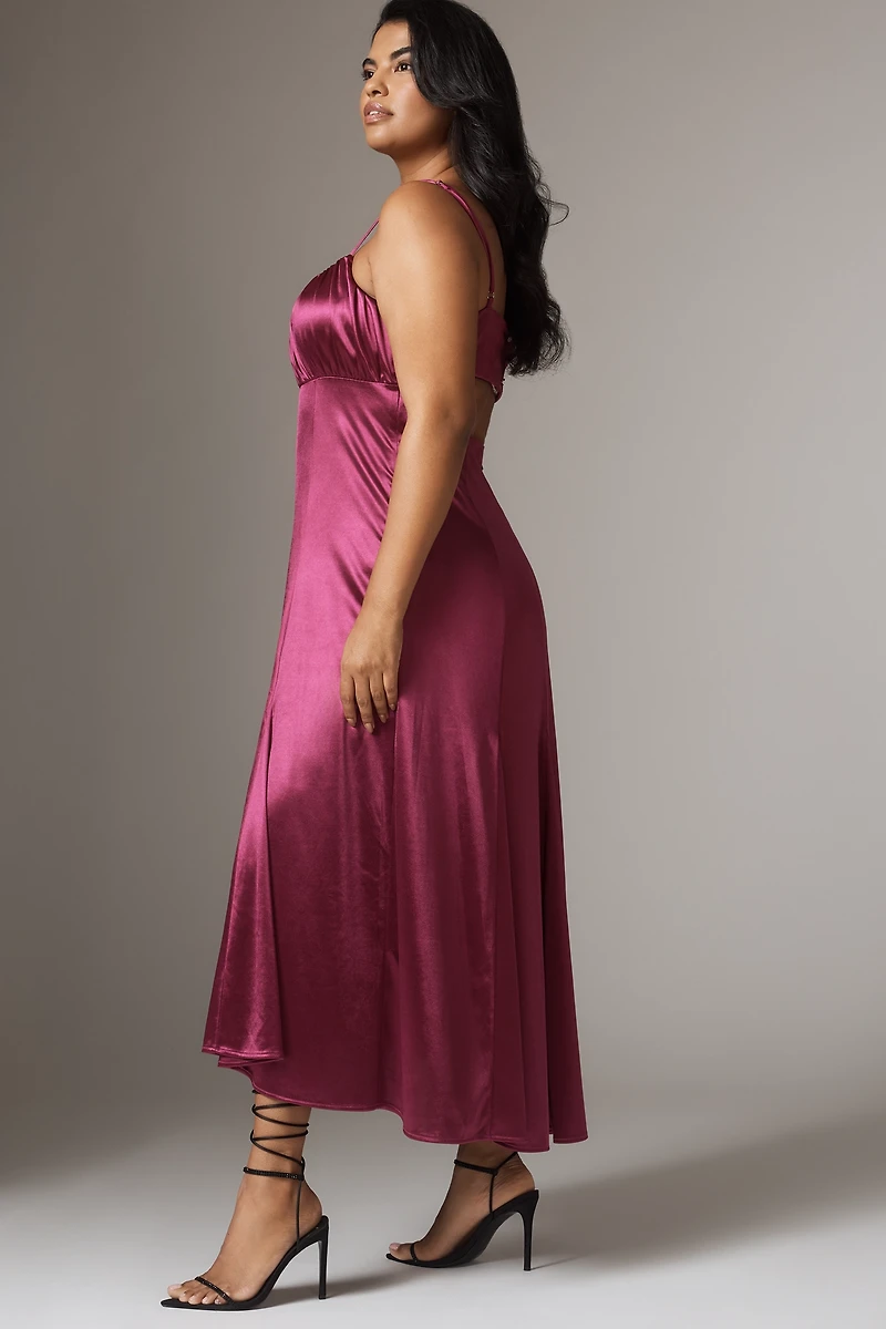 By Anthropologie Sleeveless Drop-Waist Midi Dress